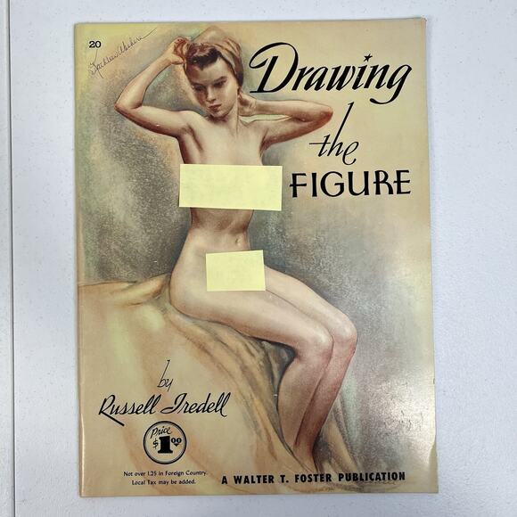 VTG Drawing the Figure Art Book by Russell Iredell Walter Foster Publication - Picture 2 of 9